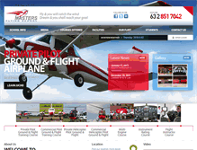 Tablet Screenshot of mastersflyingschool.com